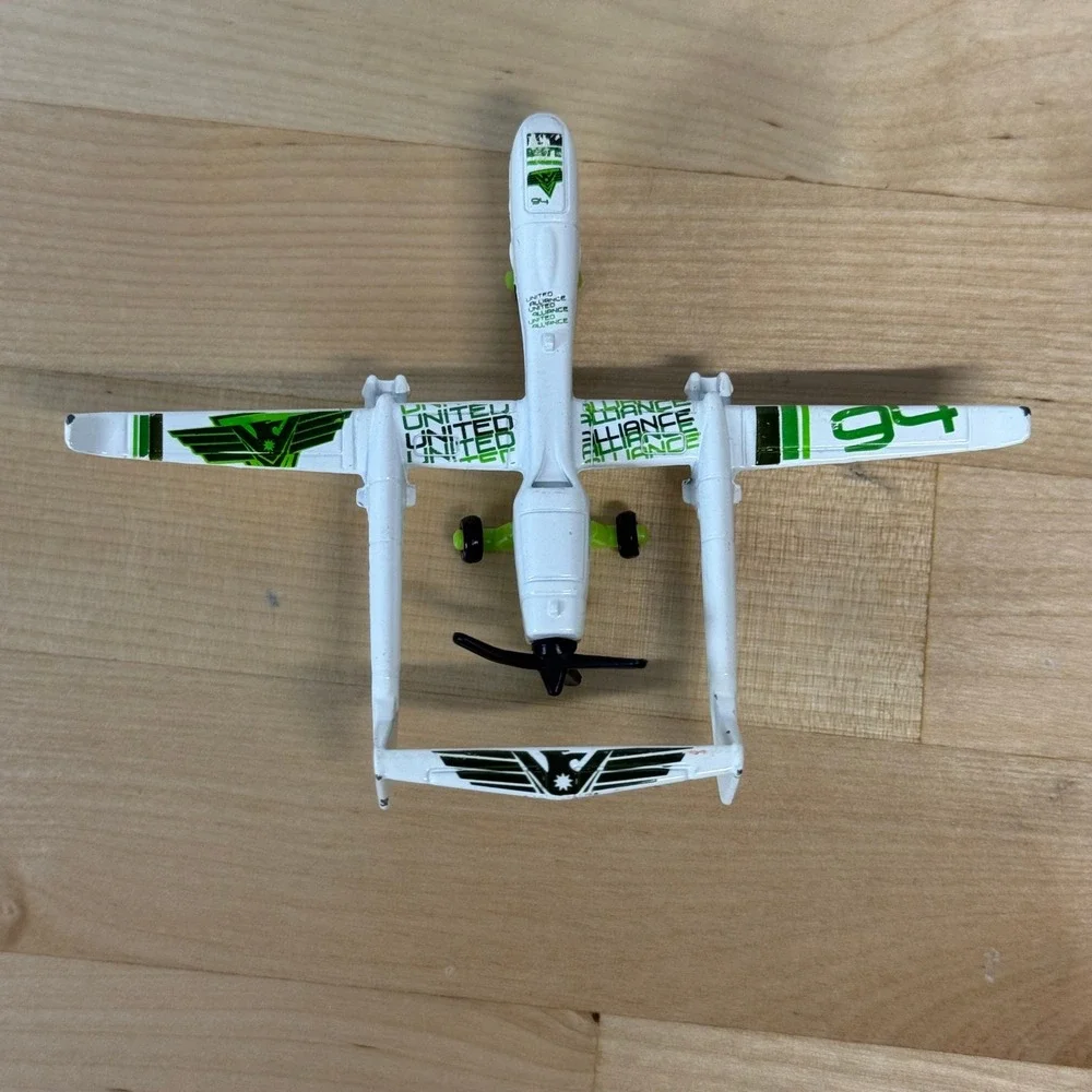 Matchbox Sky Busters SB94 Drone White Green United Alliance 94 Diecast Plane